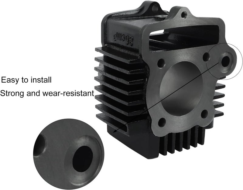 FLYPIG 47mm Cylinder Piston Gasket Top End Rebuild Kit for Honda 70cc ATC70 CRF70 CT70 TRX70 XR70 JH70 C70 CRX70 139QMB XR CRF 90 90cc 4-Stroke Engine ATV Scooter Moped Go Kart Dirt Pit Bike - Image 5